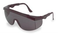 1VW23 Safety Glasses, Gray, Scratch-Resistant
