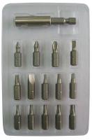 1VXN9 Magnetic Drive Guide Set, Size 1/4, 12 Pc