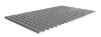 1W965 Corrugated Steel Decking, Gray, 36 In. D