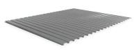 1W966 Corrugated Steel Decking, 48 In. D, Gray