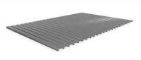 1W968 Corrugated Steel Decking, Gray, 72 In. W