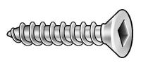 1WA60 Metal Screw, Flat, #6, 3/4 In L, PK100