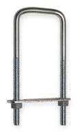 1WBE3 U bolts, Square, 2 Lx5 Hx5/16 In W