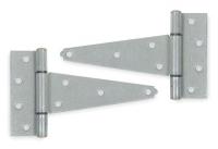 1WBE5 T Hinge, Heavy, Steel, 4 Hole Leaf, PK 2