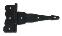 1WBH7 T Hinge, Heavy, Steel, Black