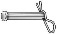 1WFD8 Clevis Pin W/Hairpin, SS, 0.250x1 In, PK 5