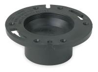 1WJB6 Closet Flange, 4 In, ABS, Hub