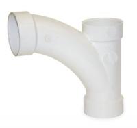 1WJX3 Wye and 45 Degree Elbow, PVC, 3 x 3 x 2&quot;