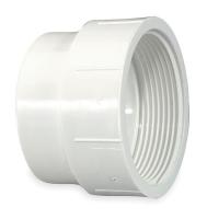 1WKG2 Fitting Cleanout Adapter, PVC, 3 In