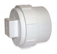 1WKR6 Fitting Cleanout Adapter, PVC, 1 1/2 In