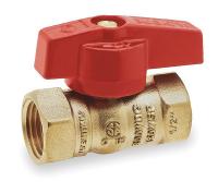 1WMC3 Brass Gas Ball Valve, Inline, FNPT, 1/2 In