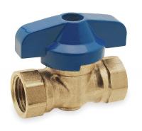 1WMC5 Brass Gas Ball Valve, Inline, FNPT, 1/2 In