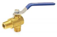 1WMJ2 Brass Ball Valve, Angle, MNPT, 1/4 In