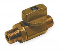 1WMN1 Brass Ball Valve, Inline, MNPT, 1/8 In