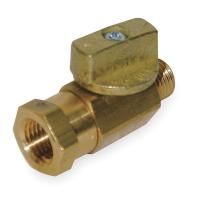 1WMN7 Brass Ball Valve, FNPT x MNPT, 1/4 In