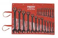 1WNC3 Ratcheting Wrench Set, Metric, 12 pt, 22 PC