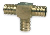 1WRD2 Tee, Press, PEX, Bronze, 1/2 x 1/2 x 1/2 In