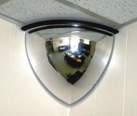 13W067 Quarter Dome Mirror, 48In., Hardboard
