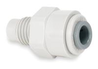 1WRT8 Connector, 1/2 In Tube OD, Acetal, PK 10