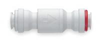 2JFY8 Check Valve, 1/4 In Tube OD, White