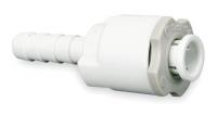 1WTJ4 Barb Connector, 1/4 In Tube Od, Wh, PK 10