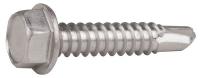 1WY22 Drilling Screw, 1/4-14, 1 1/4 L, Pk25