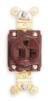 1X988 Receptacle, Single, 20A, 125V, BR, Industrial