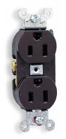 1XC11 Receptacle, Duplex, 15A, 125V, BR, Spec Grade