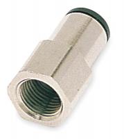 1DDZ8 Female Connector, Pipe Size 1/4 In, PK 10