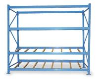 1XEC7 Gravity Flow Rack, W96, D36, H 84, 3 Shelves