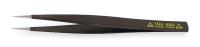 1XHY4 ESD Tweezer, SS, 5.12 In, Universal Fine