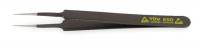 1XHZ2 ESD Tweezer, SS, 4.44 in, Extra Fine