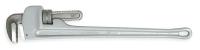 1XJZ2 Straight Pipe Wrench, Aluminum, 36 in.