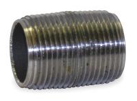 1XLC8 Nipple, 1 1/4 In x Close, Threaded, Steel