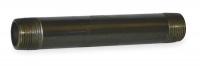 1XLB4 Nipple, 1 x 3 In, Threaded, Blk Steel