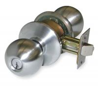 1XLR6 Door Knob Lockset, Orbit, Storeroom