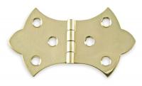 1XMG3 Utility Hinge, Brass, 3 Hole, PK 2