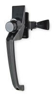 1XMK9 Latch, 7-1/4 In L, 1-1/2 In W, Black