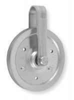 1XND6 Cable Pulley, Steel, L 4 In