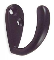 1XNH1 Coat Hook, Single Hook, Bronze