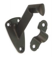 1XNJ4 Handrail Bracket, Bronze, L 3 1/16 In