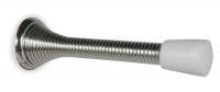 1XNL8 Door Stop, Spring, Chrome, L 3 1/8 In