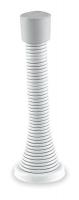 1XNL9 Door Stop, Spring, White, L 3 1/16 In