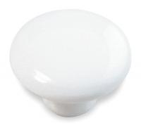 1XNT9 Cabinet Knob, Round, Ceramic, PK 5