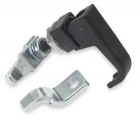 1XPB3 Latch, Lift and Turn, Black, H 2 1/4 In