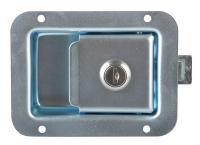 1XPB7 Paddle Latch, Silver, H 3 5/8 In