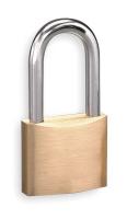 1XRV7 Padlock, Brass, Keyed Different