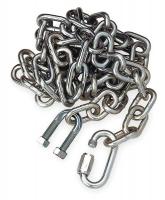 1XUB9 Safety Chain, 5000 LB, 3 Ft