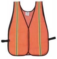 1YAC7 Hi-Vis Vest, Unrated, Universal, Orange