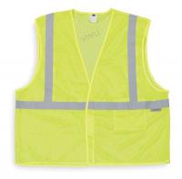 1YAE2 High Visibility Vest, Class 1, XL, Lime